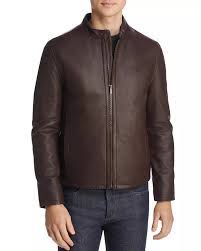 Cole Haan Zip Front Leather Jacket Men Bloomingdale S Leather Jacket Leather Jacket Men Celebrities Leather Jacket