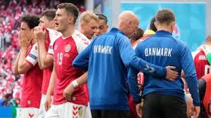 Christian eriksen is awake and is undergoing further examinations at rigshospitalet.official statement from denmark. Gey2j4sz1jroym