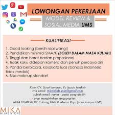 Area bekasi kawasan industri jababeka. Lowongan Kerja Staff Mika Hijab Store Di Solo Info Loker Solo