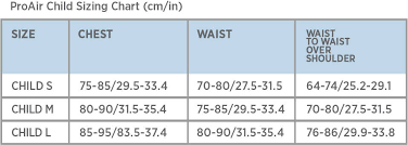 Point 2 Air Jacket Sizing Guide