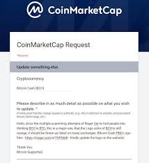 They do have different levels of programs they offer with various levels of support and data available. A Coinmarketcap Request Form To Fight Scamming Attempts Against Bitcoin Bitcoin