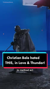 Looks like Christian Bale might not be in many more super hero movies…  #christianbale #taikawaititi #thorloveandthunder #behindthescenes  #moviefact #filmtok #movietoker