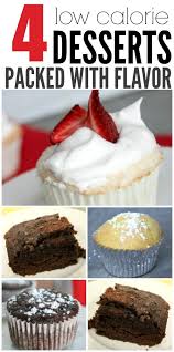 I even hand wrote a note and tucked it inside to let you know that each bitty brownie cake is only 100 calories. 4 Low Calorie Dessert Recipes One Crazy Mom