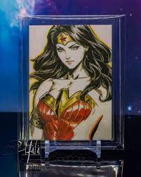 Wonder Woman DC Universe 001 Premium Card Art Germ Doujin Waifu 55pt Thick  Card | eBay