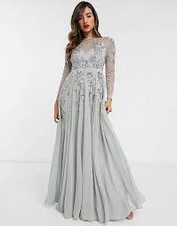 Asos è una sorta di lampada magica, che riesce a esaudire il desiderio di ogni cliente con la sua la collezione autunno inverno 2017 per i vestiti da cerimonia asos sono perfetti anche per le invitate. Asos Design Vestito Da Cerimonia Lungo A Fiori Menta Asos