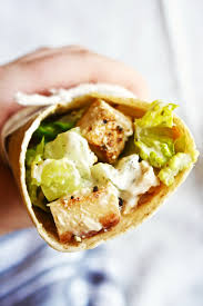 Grilled Chicken Caesar Wraps With Mayo Free Dressing