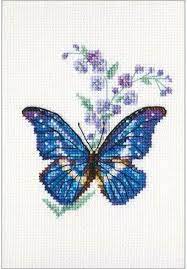 Comes with watermarked fabric (this is a counted cross stitch, not a printed. Rto Polemonium And Butterfly Cross Stitch Kit Eh364 123stitch