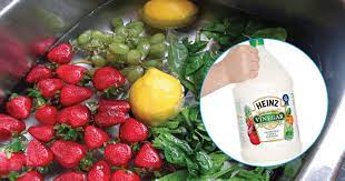 Remove your produce from the mixture, and rinse with regular water. How To Use White Vinegar To Remove Pesticides And Wax From Your Fruit And Vegetables Live Love Fruit