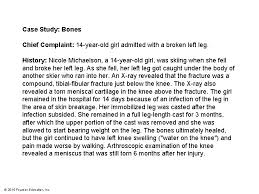 Case Study Bones Chief Complaint 14 Yearold Girl