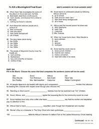 To Kill A Mockingbird Exams Novel Movie Vocabulary Tests Pdf Education And Literacy Critical Thinking Activities Teaching High Schools