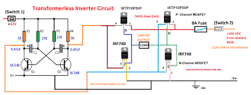 It uses asic eg8010 as. Simple Transformer Less Inverter Circuit 1000 Watt Diy Electronics Projects