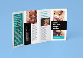Accordion Fold Brochure Template Lovely Free Accordion 4 Fold Brochure Leaflet Mockup Psd In 2020 Brochure Template Brochure Template Psd Leaflet
