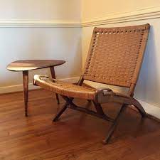 Wishbone chairs instantly add elegance to dining rooms, lounges, and even bedrooms. Vintage Mid Century Modern Corded Chair In The Style Of Hans Wegner Epoch