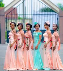 Pin By Alicia Renee On Bridesmaids African Bridesmaid Dresses Nigerian Bridesmaid Dresses African Bridesmaids