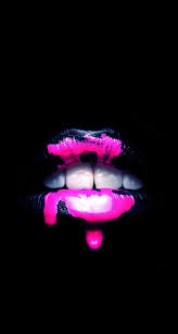 Red lipstick, mouths, biting lip, closeup, juicy lips, human lips. Neon Lips Wallpapers Top Free Neon Lips Backgrounds Wallpaperaccess