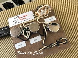 If you roll down one volume pot completely, the guitar is totally shut down. The Blues 64 Stratocaster Prebuilt Wiring Harness Kit By Tone Man Guitar