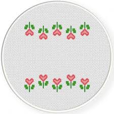 Stitch this tiny penguin ornament design for your cross stitch tree. Cross Stitch Flower Border Patterns Flowers Cross Stitch Patterns