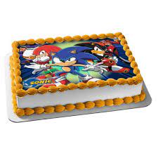 Sonic the hedgehog is made entirely of chocolate. Sega Sonic The Hedgehog Knuckles Edible Cake Topper Image 10 X 8 Walmart Com Walmart Com