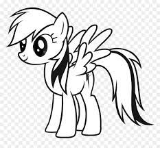 My little pony coloring pages are a fun way for kids of all ages to develop creativity, focus, motor skills and color recognition. My Little Pony Clipart Black And White Rainbow Dash Coloring Page Mlp Hd Png Download Vhv