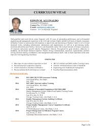 edwin cv for qa qc engineer