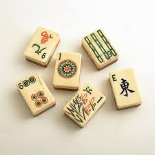Vintage Bone And Bamboo Mah Jong Tiles Mood Images Handmade Vintage Holiday Decor