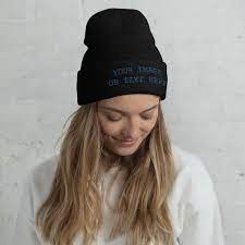 Winter Hat Beanie For Men Women Custom Personalized Text Acrylic Skull Cap Hat Logo Design Custom Beanie Hats For Women Unisex Fashion Women S Beanie
