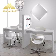 Source Cheap Double Nail Manicure Salon Tables With Exhaust Fan On M Alibaba Com Salon Furniture Nail Salon Furniture Nail Salon Decor