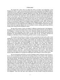 The critique of qualitative research requires the use of different standards and criteria than are used for quantitative research. Critique Paper Philippines Manila