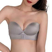 Reviewers call it a great buy and rave about its comfortable and seamless design. Adarl Women Gather Invisible Bra Strapless Front Buckles Push Up Padded Bras Walmart Com Walmart Com