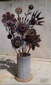 Outdoor Art Gallery Metal Garden Art Scrap Metal Art Metal Yard Art