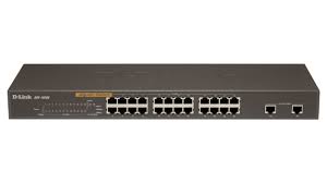 Des 1026g 24 Port Fast Ethernet Unmanaged Rackmount Switch With 2 Gigabit Ports Dvi Port Cables And Adapters