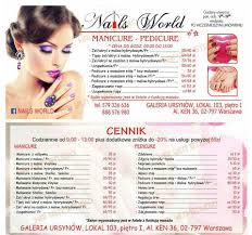 Nails World Manicure Pedicure Galeria Ursynow Ursynowaz Pl Firma