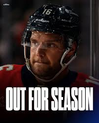 Updated (post operation) Aleksander Barkov had surgery to repair injuries  in both the ACL and MCL. Recovery is expected to take 7-9 months, likely  sidelining him for the entire 2025-26 season.