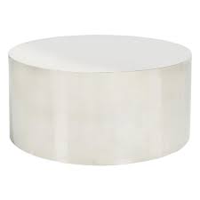 42 w drum coffee table solid tempered glass iridescent finish stainless steel. Stainless Steel Drum Coffee Table By Milo Baughman 1980 S For Sale At 1stdibs