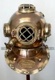 Antique U S Navy Diving Helmet Mark V Deep Sea Divers Helmet Vintage Replica Ebay