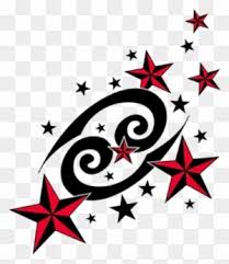 Water is the zodiac element of this sign and some of the places associated with cancer is sea, lakes and brooks. Red Nautical Stars And Cancer Zodiac Tattoo Design Zodiac Sign Cancer Tattoo Designs Free Transparent Png Clipart Images Download