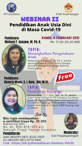 Download now contoh rpph rkh tk b semester 2 minggu 9 17 paud jateng. Webinar Ii Pendidikan Anak Usia Dini Di Masa Covid 19 Stak Anak Bangsa