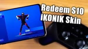 Arrival of the fortnite free twitch skin honor view 20 an android fortnite redeem code free 2019 smartphone we loved fortnite v buck redeem when we reviewed fortnite v buck toy it in january. How To Redeem The Galaxy S10 Ikonik Fortnite Skin Youtube