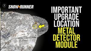 Unlike vlf metal detectors that use two coils to send and receive a signal, pulse induction metal detectors typically use a while being a very simple detector to use, it allows you to manually adjust settings so you can get the most out of the. Important Upgrade Location Metal Detector Module In Snow Runner Youtube