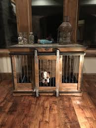 Custom Indoor Dog Kennel Handcrafted With Alder And Metal Xl Single Kennel We Weld All Piece In Our Shop At Indoor Dog Kennel Dog Kennel Luxury Dog Kennels