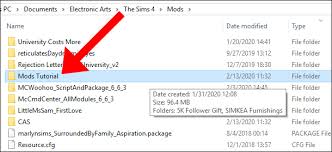 .package, scripts and core in mods folder where the resource.cfg file is located, sims and lots in tray folder. How To Delete Broken Mods From Your Sims 4 Mods Folder 99sides