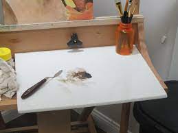 Maybe you've heard that some painters prefer to mix paint on glass? Milk Glass Palette Wetcanvas Online Living For Artists