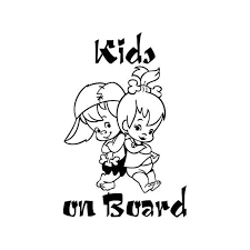 Kids On Board Flintstones Twins Baby Boys Girls Safety Information On Car Window Vinyl Decal Sticker Not Pr Cool Car Stickers Vinyl Car Stickers Vinyl Sticker