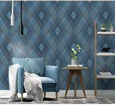 Modern Minimalist Style Wall Paper Striped Gray Blue Color Non Woven Wallpaper Ebay Blue butterfly, pink background, wall, decoration, colorful, beautiful, 5k. ebay