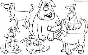 How to draw a cartoon dog: Dog Coloring Pages Coloringall