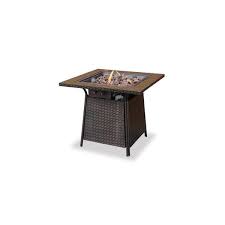 Online source for fireplace and hearth and barbecue. Blue Rhino Uniflame Propane Tile Gas Fire Pit Table Propane Gas Fireplace Overstock 20740920