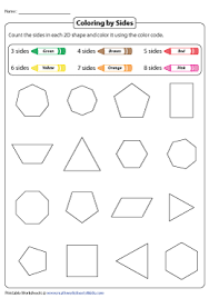 These are worksheets and printables that will help you teach the concepts geometric shapes, focusing on 2d shapes. Sides And Corners Of 2d Shapes Worksheets