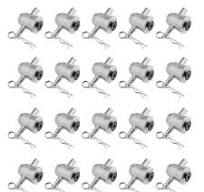 20x Half Conical Coupler for Truss DJ Stage Lighting w/ Body Safety Clips  Pins