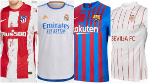 Calendario y resultados de la laliga santander 2021/2022 jornada a jornada. Todas Las Camisetas De La Liga 2021 2022 Del Real Madrid Al Barcelona