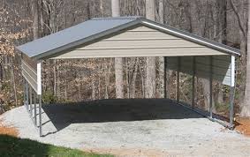 This 30 x 50 x 9 regular style carport cover works perfect out side. 20x21 Vertical Style Metal Carport Alan S Factory Outlet